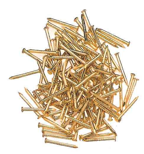 5,0 SC Di SC CHIODI TB 1,5X12 FERRO OTTONATO 100 PZ*