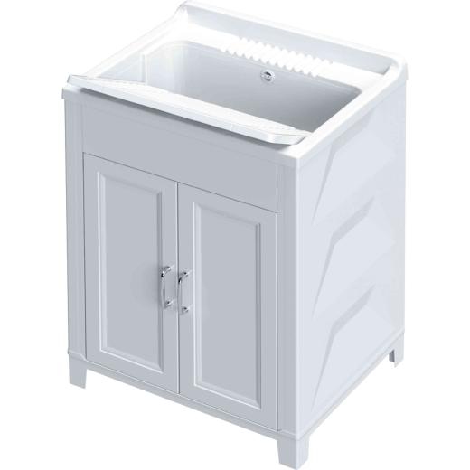 1,0 PZ Di KIT LAVATOIO RESINA ANTIACIDO 60X50 CM BIANCO