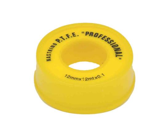 10,0 PZ Di NASTRO TEFLON GAS DA 12X0,1 MM ROTOLO DA 12 M*