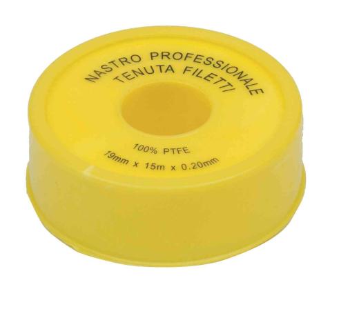10,0 PZ Di NASTRO TEFLON PROF DA 19X0,2 MM ROTOLO 15 M*