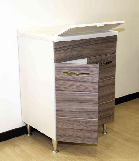 1,0 PZ Di LAVATOIO ANTONELLA 60X50 CM CON SIFONE PALISSANDRO