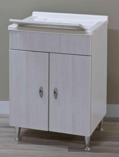 1,0 PZ Di LAVATOIO ANTONELLA 60X50 CM CON SIFONE BIANCO PORT
