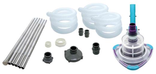 1,0 PZ Di ASPIRATORE FONDO PISCINA C/ASTA 240 CM K816CBX