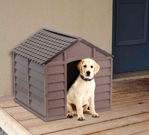 1,0 PZ Di CUCCIA PER CANI PVC 72X72X68 CM BEIGE MARRONE