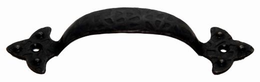 25,0 PZ Di MANIGLIA FERRO BATTUTO 316  90 MM NERO SFUMATO