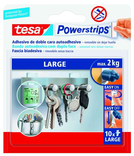 15,0 CF Di FASCIA BIADESIVA FORTE TESA POWERSTRIPS 10 PZ