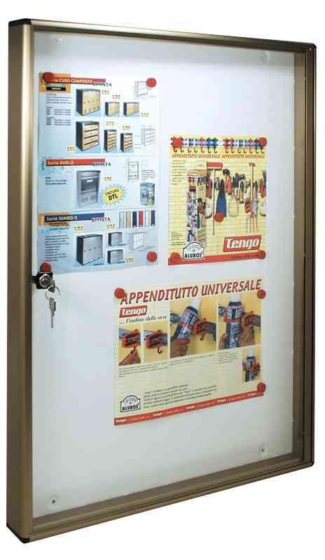 1,0 PZ Di BACHECA FONDO MAGNETICO ALUBOX BC5 55X5X73 BR