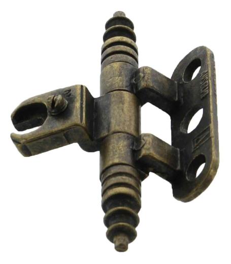 10,0 PZ Di CERNIERA PER MOBILI A0113 BRONZO ANTIC 46X14 MM*
