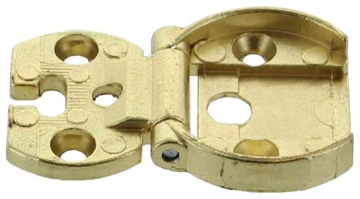 10,0 PZ Di CERNIERA PER MOBILI A0070 OTTONATO 35X25 MM*