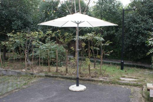 4,0 PZ Di OMBRELLONE METALLO SNODO TONDO CM 230 BIANCO
