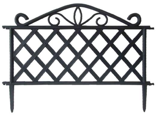 8,0 PZ Di STECCATO IN ABS 47,5XH36 CM  NERO