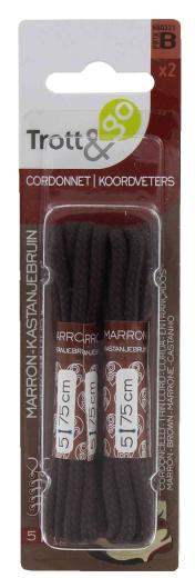 3,0 PZ Di LACCI PER SCARPE CORDA  75 CM 2 PAIA MARRONE