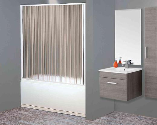 1,0 PZ Di PARETE VASCA A SOFFIETTO 1 LATO 170-140XH150 CM