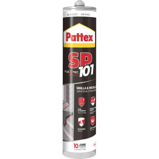 12,0 PZ Di PATTEX SILICONE SP101 BIANCO CARTUCCIA 280 ML