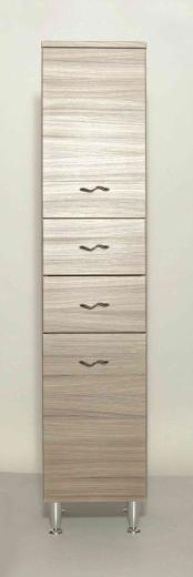 1,0 PZ Di COLONNA BAGNO FRANCESCA 2 ANTE +2 CASSETTI OLMO
