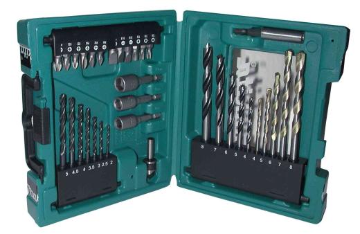 1,0 CF Di MAKITA KIT INSERTI E PUNTE PZ 34   D36980
