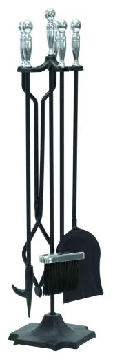 1,0 PZ Di SET CAMINO SFERA IMPUGNATURA CROMO SAT. 15CB
