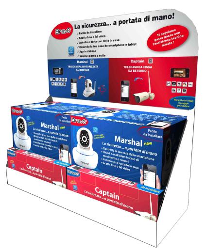 1,0 PZ Di ESPOSITORE IN CARTONE VUOTO X  TELECAMERE