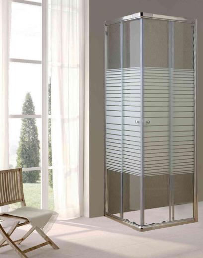 1,0 PZ Di BOX DOCCIA CRISTALLO TRASP. SER. 6 MM 80X 80 LUSSO