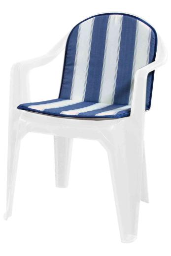 8,0 PZ Di CUSCINO SCHIENALE BASSO DOUBLE RIGATO BLU