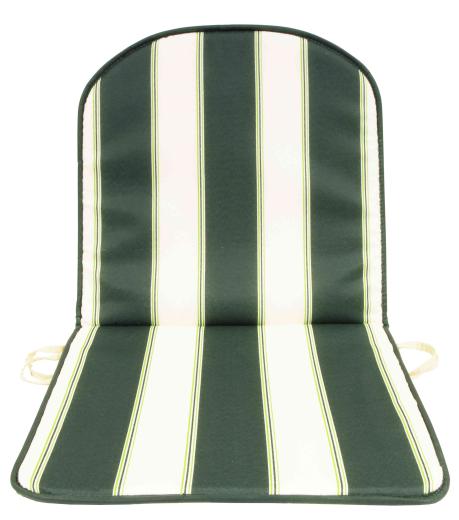 8,0 PZ Di CUSCINO SCHIENALE BASSO DOUBLE RIGATO VERDE