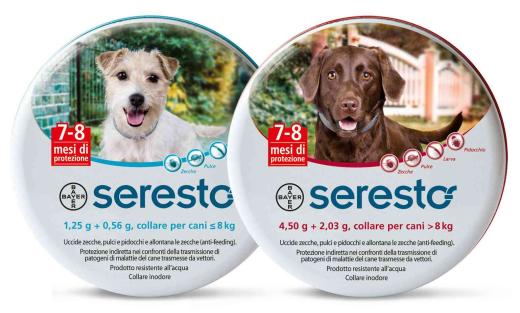 1,0 PZ Di BAYER COLLARE CANE SERESTO PIU DI 8 KG