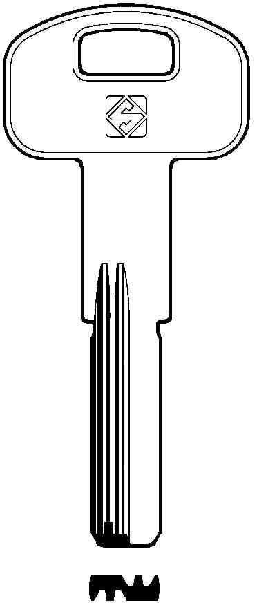 5 PZ Di CHIAVI SILCA PUNZONATE IBF2R OLC         GR.6