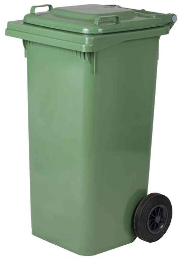 1,0 PZ Di PATTUMIERA 240 L CON RUOTE VERDE MP