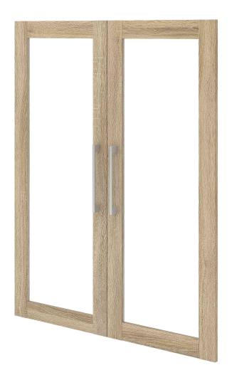 1,0 PZ Di KIT COPPIA ANTE VETRO PRIMA 84XH106 CM 80432AK
