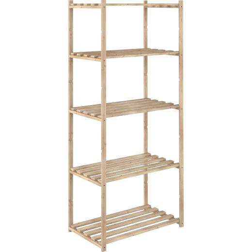 1,0 PZ Di SCAFFALE IN PINO 5 RIPIANI 65X40XH171 CM
