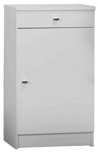 1,0 PZ Di MOBILE 1 ANTA +1 CASSETTO 46X34X80 BIANCO LACC. 22
