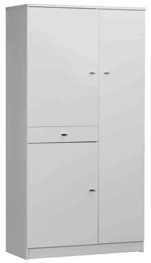 1,0 PZ Di MOBILE 3 ANTE +1 CASSETTO 77X34X147 BIANCO LACC. 3