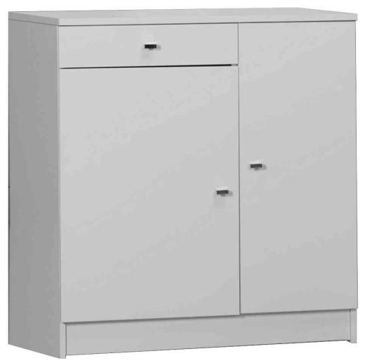 1,0 PZ Di MOBILE 2 ANTE +1 CASSETTO 77X34X80 BIANCO LACC. 34