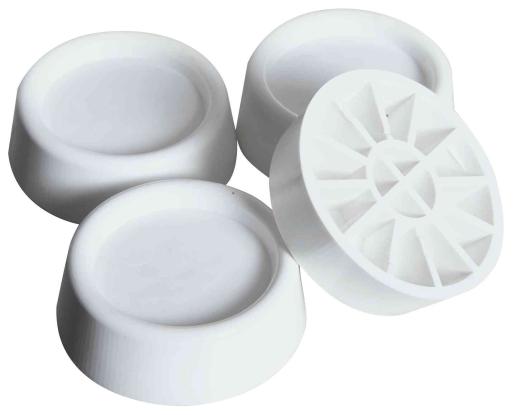 1,0 CF Di PIEDINI ANTIVIBRANTI PER LAVATRICE E ASCIUGATR. 4 