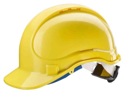 1,0 PZ Di ELMETTO PROTEZIONE LAVORI IN QUOTA EN397 GIALLO