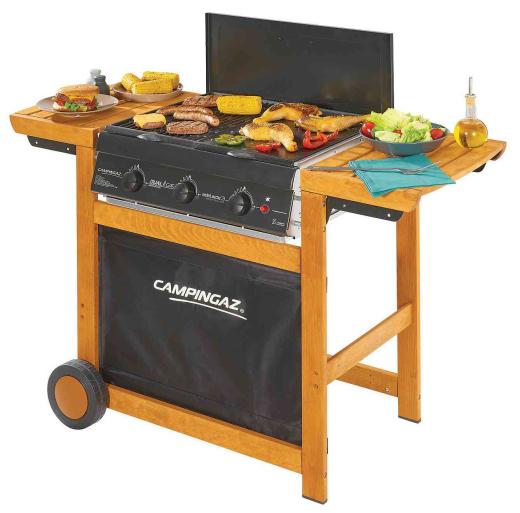 1,0 PZ Di BARBECUE DUALGAS ADELAIDE 3 WOODY 14KW
