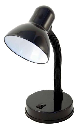 1,0 PZ Di LAMPADA DA SCRITTOIO E27 CHARLESTON NERO