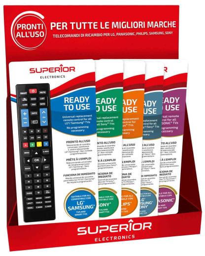 1,0 PZ Di ESPOSITORE DA BANCO TELECOMANDO SUPERIOR