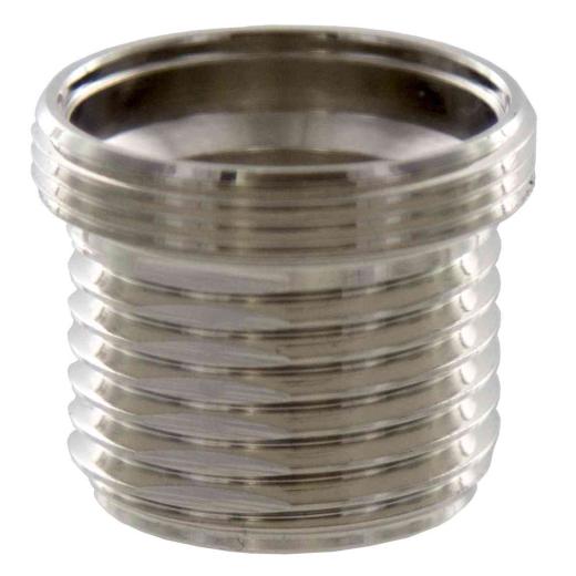 10,0 PZ Di RACCORDO OTTONE CROMATO FILETTATO 24X1M-1/2M