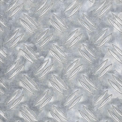 1,0 PZ Di LAMIERA 37154 STRIATA ALLUMINIO 25X 50X0,15 CM
