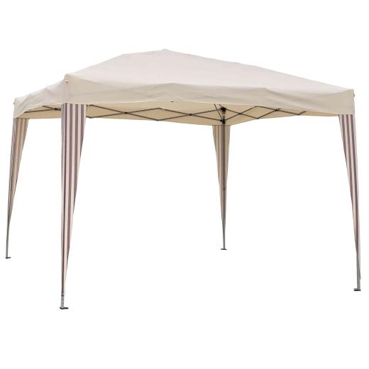 1,0 PZ Di GAZEBO IN ACCIAIO RAPID PIEGHEVOLE 3X3 M BEIGE