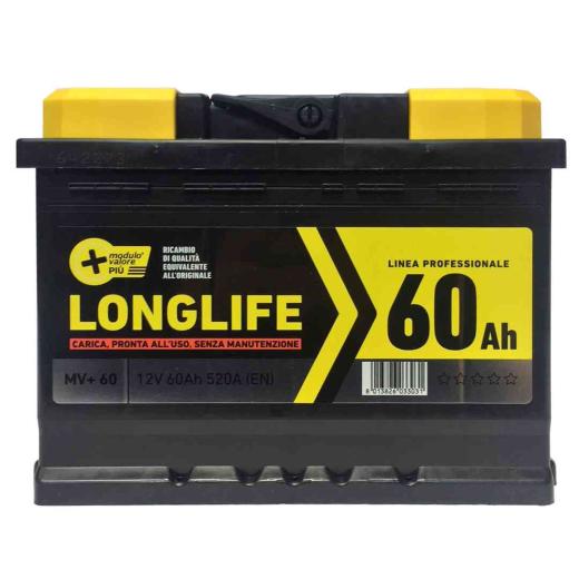 1,0 PZ Di BATTERIA MV+60-520A