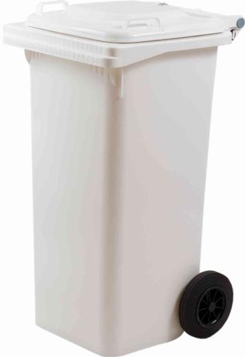 1,0 PZ Di PATTUMIERA 120 L CON RUOTE BIANCO