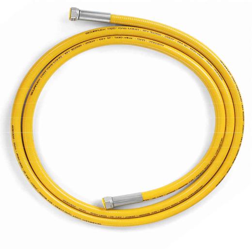 1,0 PZ Di TUBO FLESSIBILE GAS F F 1/2 UNI15266 500 CM GIALLO