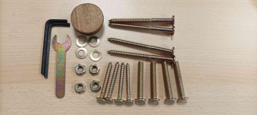 1,0 CF Di ZZ-KIT MONTAGGIO X TAVOLO LEGNO ALLUNGABILE CM 200