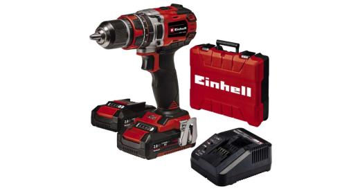 Trapano avvitatorea percussione 18V doppia batteria ioni di litio Einhell