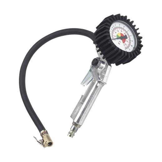 Pistola gonfiaggio gomme x compressore con manometro