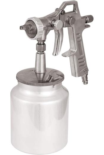 Aerografo pistola x verniciare x compressore serbatoio inferiore alluminio