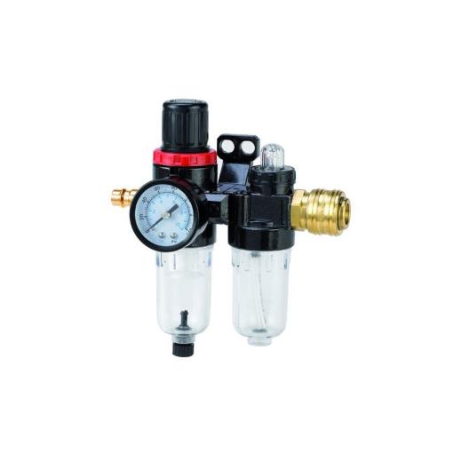 Filtro riduttore di pressione con manometro aria compressa compressore lubrifica