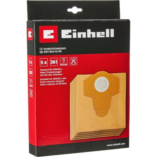 Set 5 sacchetti raccolta 30 LT x aspirapolvere Einhell